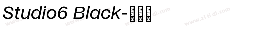 Studio6 Black字体转换